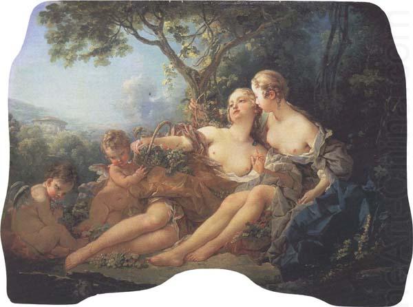 Bacchus and Erigone:Autumn, Francois Boucher